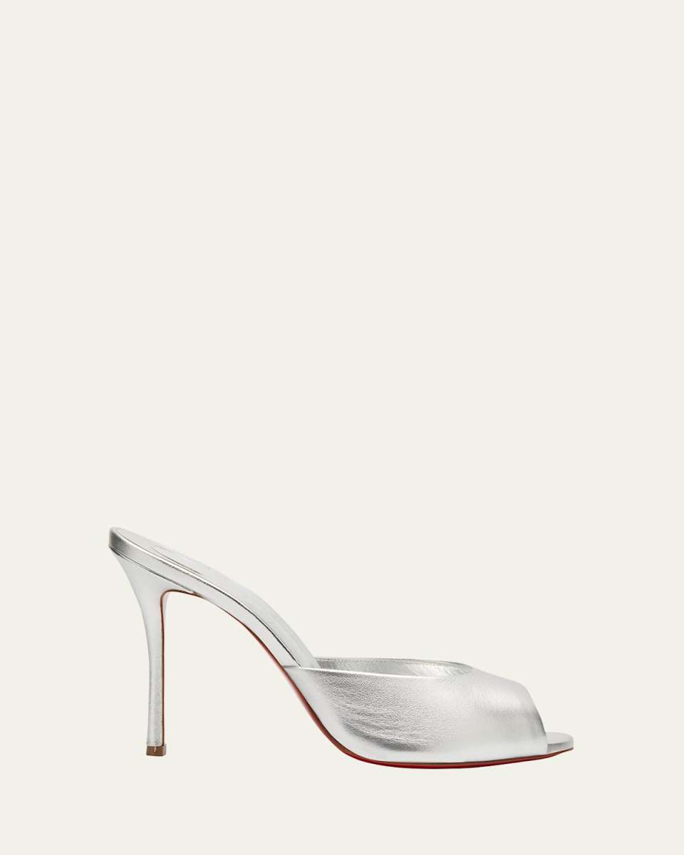 Me Dolly Metallic Red Sole Slide Sandals